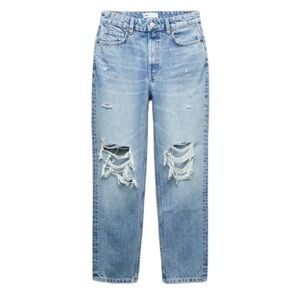 Zara High Waisted Mom Jeans Sz 4 NWT
